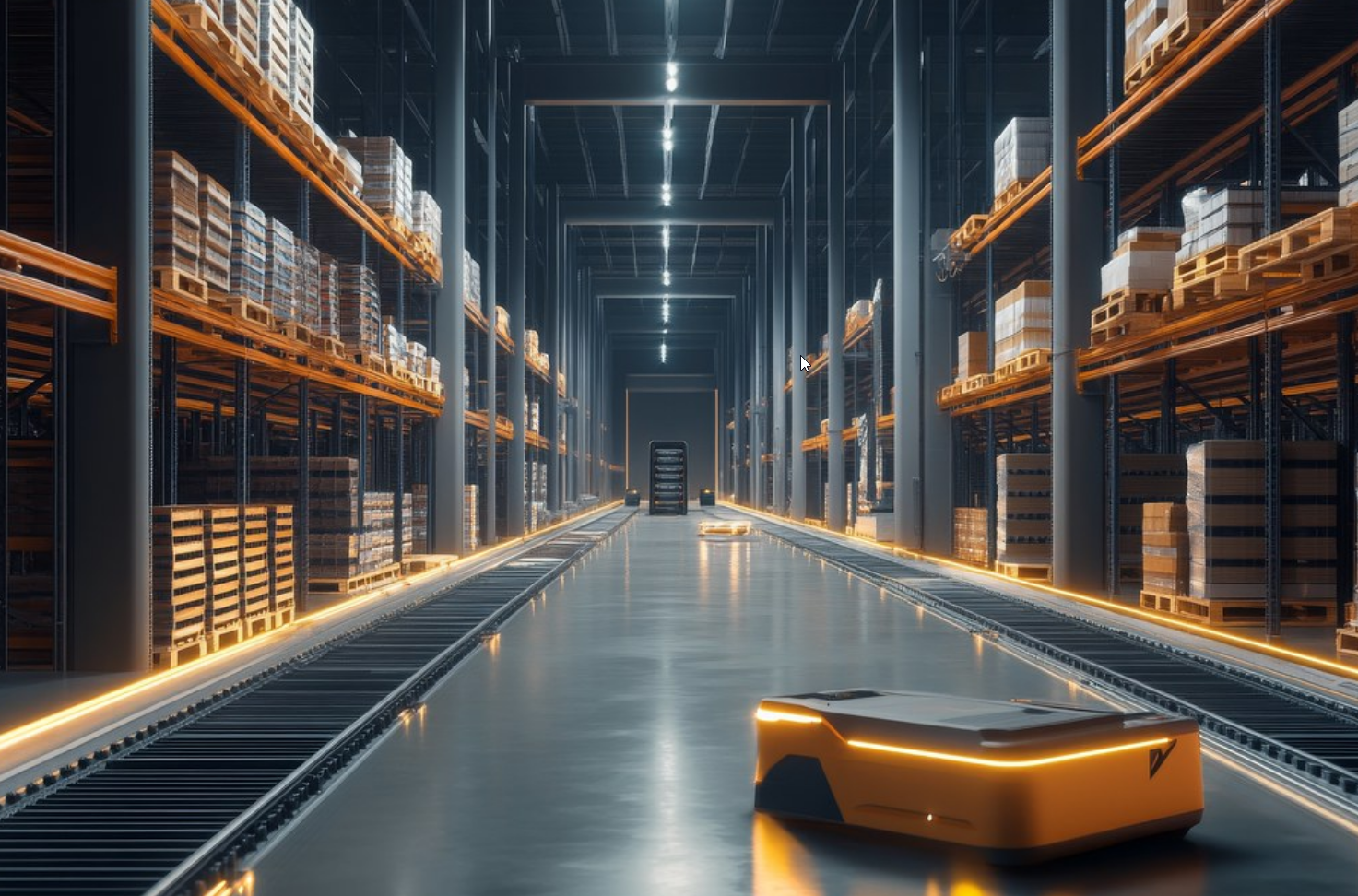 Warehouse and loading docks for freight operations